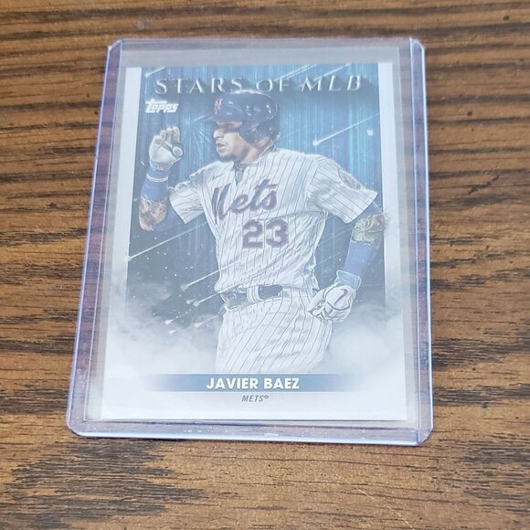 2022 Topps Series 1 Javier Baez Stars of the MLB #SMLB-5 New York Mets - Picture 2 of 3